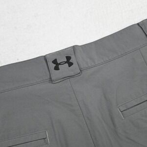 Under Armour Golf Shorts Mens Size 36 x 11" Gray Performance Nylon Stretch Flat